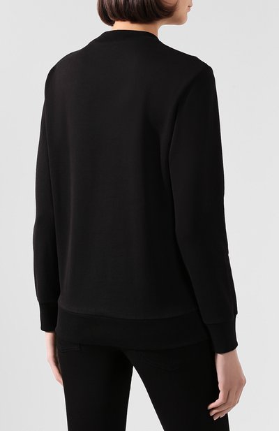 Хлопковый свитшот VERSACE черного цвета по цене 68000 руб., арт. A85854/A231242, фото 4 Хлопковый свитшот VERSACE, арт. A85854/A231242, фото 4