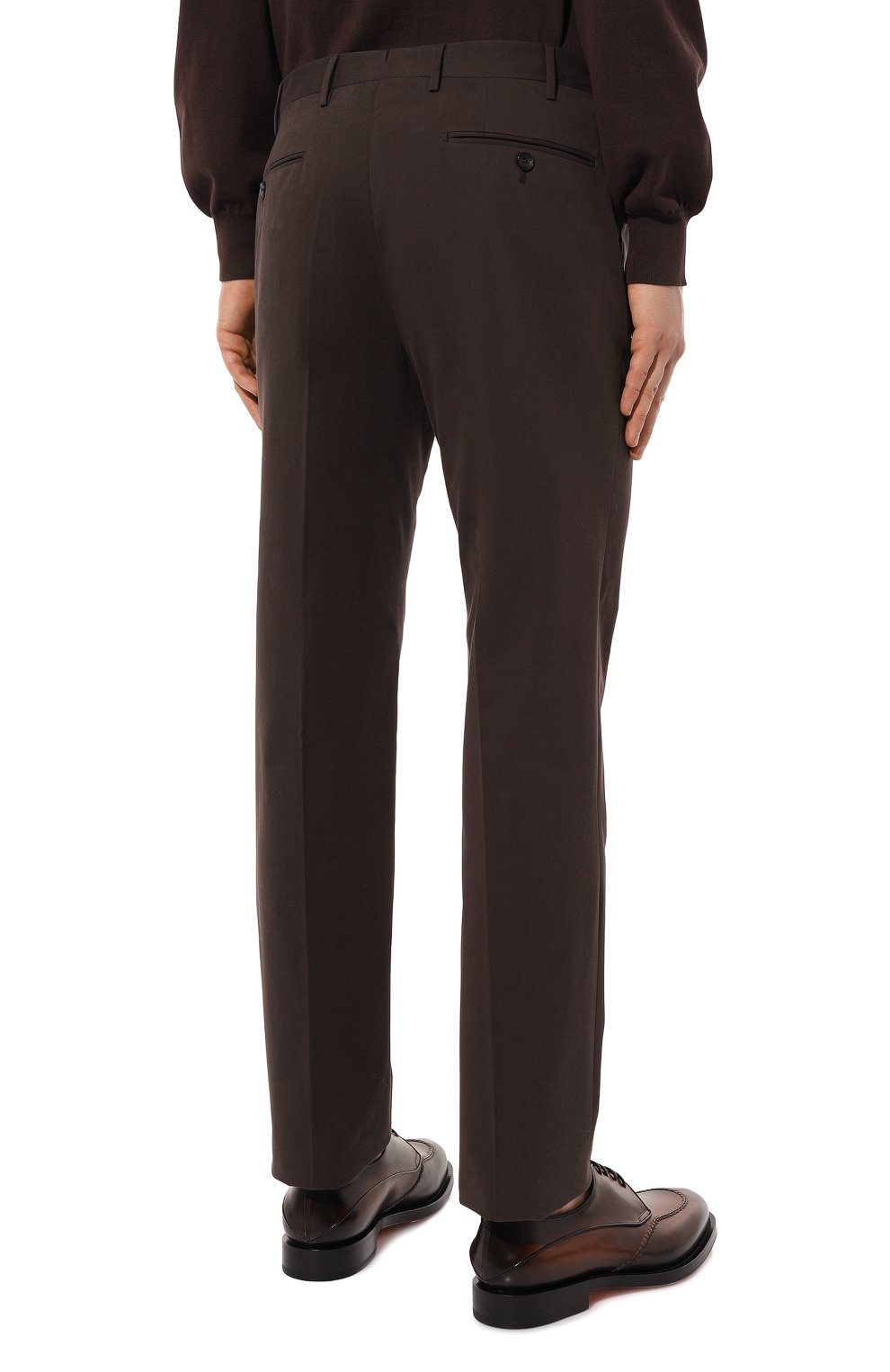 Брюки из хлопка и кашемира CORNELIANI, арт. 934B02-9314510, фото 4