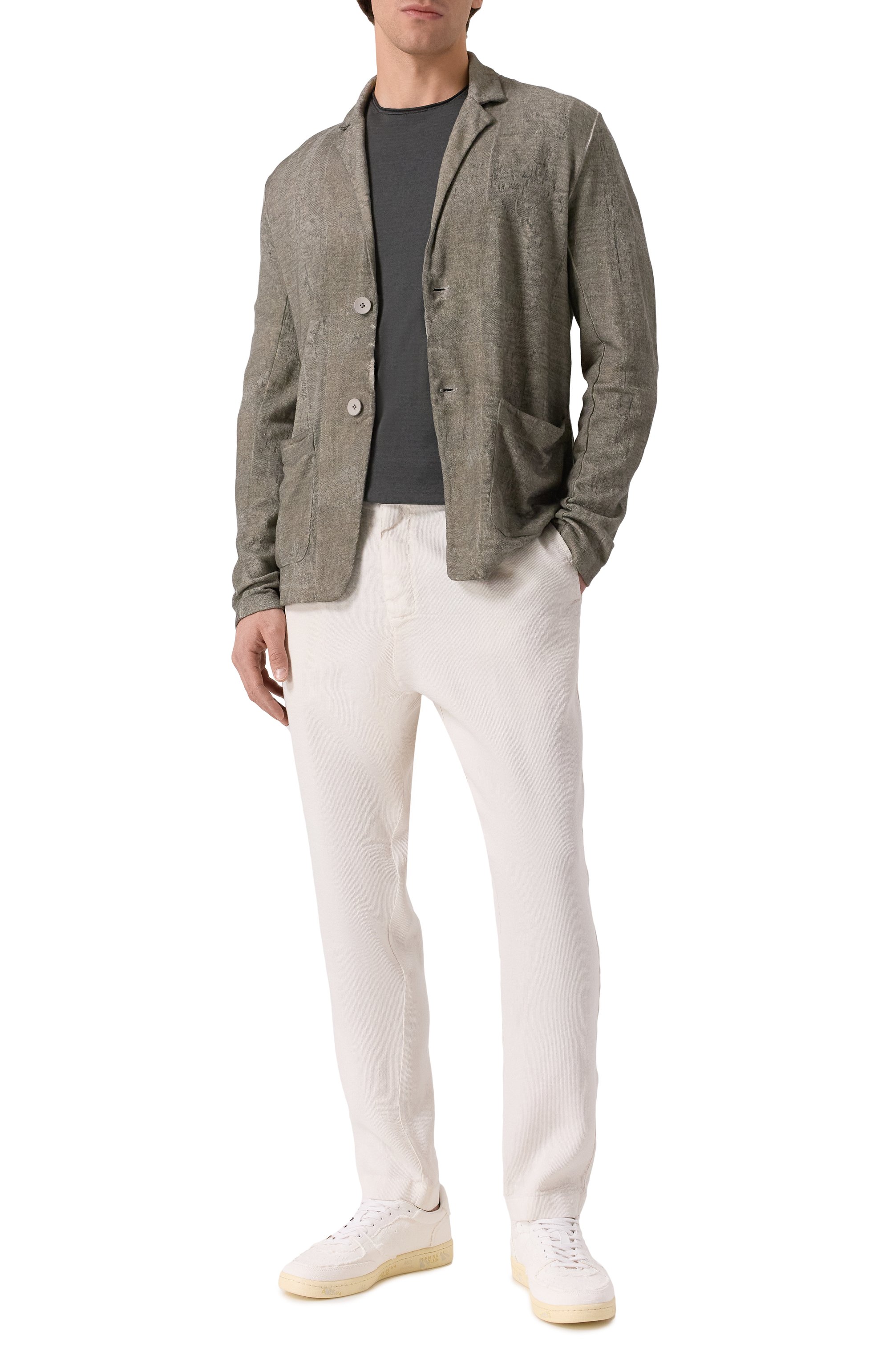 Пиджак изо льна и хлопка TRANSIT, арт. CFUTRZ18531E, фото 3