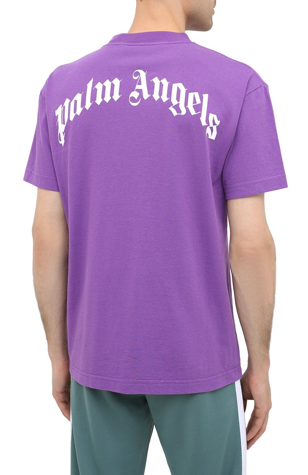 Хлопковая футболка PALM ANGELS, арт. PMAA001E20JER0033760, фото 4