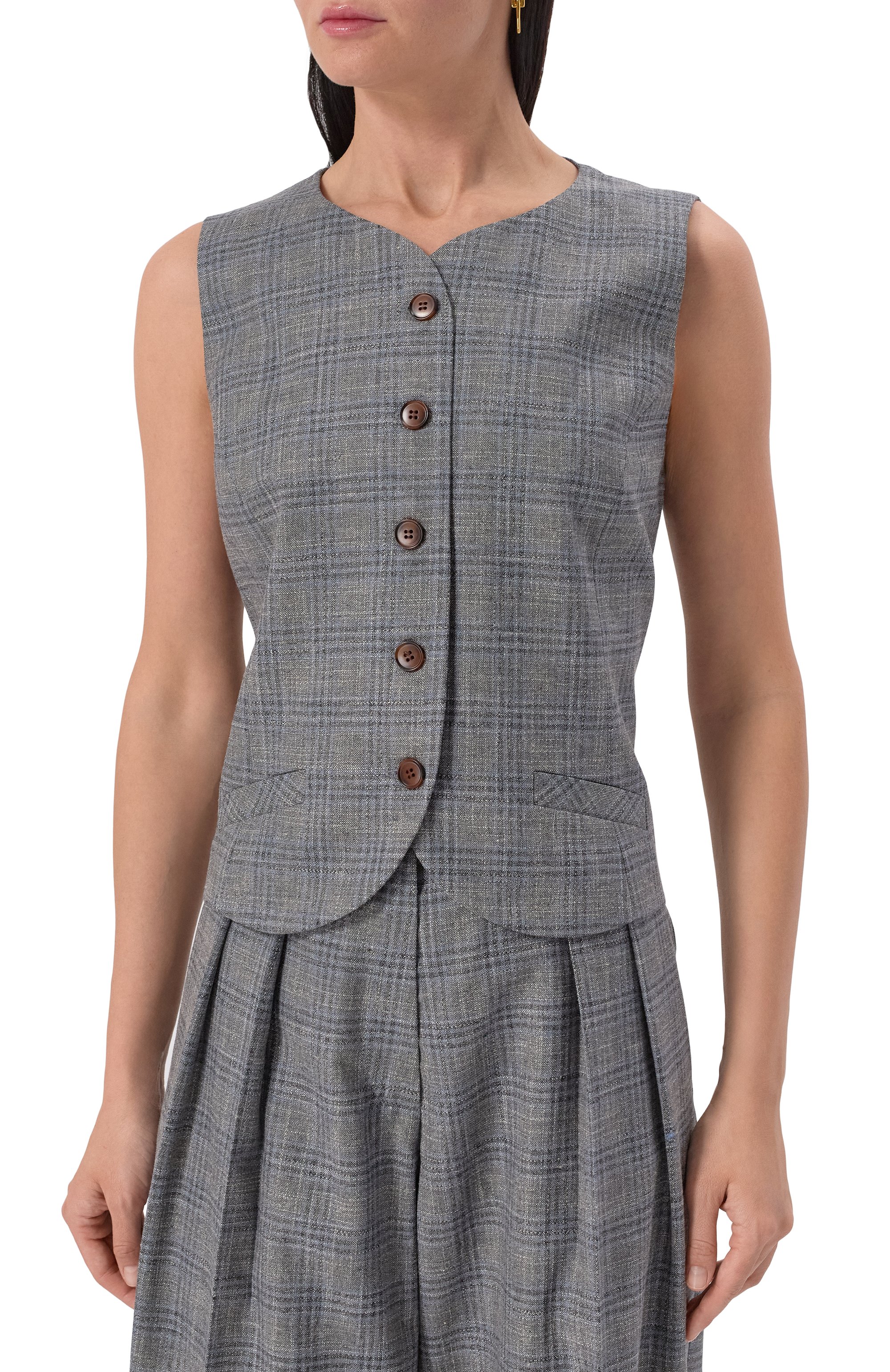 Жилет из шерсти и кашемира LESYANEBO, арт. LN03H-411_FH, фото 3