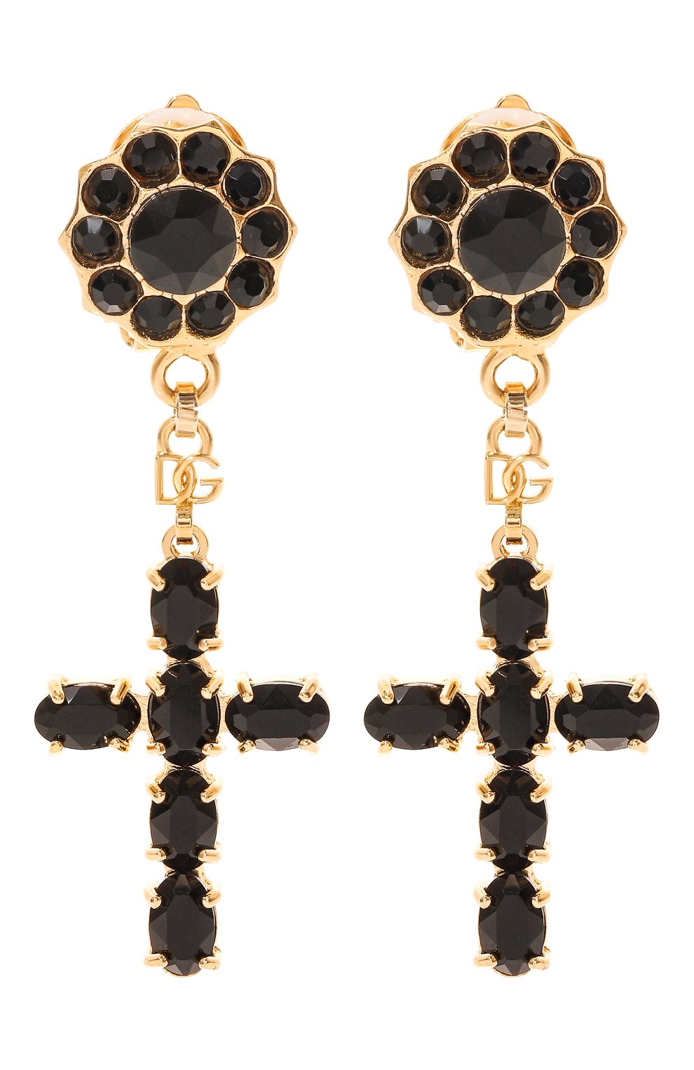 Клипсы DOLCE & GABBANA золотого цвета по цене 81850 руб., арт. WEQ4S3 W1111, фото 1 Клипсы DOLCE & GABBANA, арт. WEQ4S3 W1111, фото 1