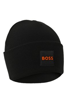 Мужская шапка BOSS ORANGE темно-синего цвета, арт. 50497958 | Фото 1 (Материал: Текстиль, Синтетический материал; Кросс-КТ: Трикотаж; Материал сплава: Проставлено; Нос: Не проставлено)