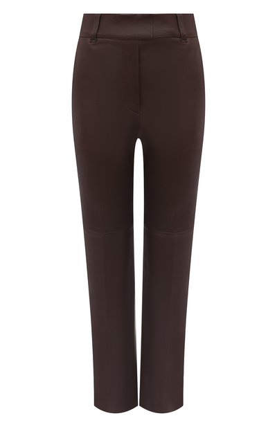 Женские кожаные брюки BRUNELLO CUCINELLI, арт. MPV32P7118