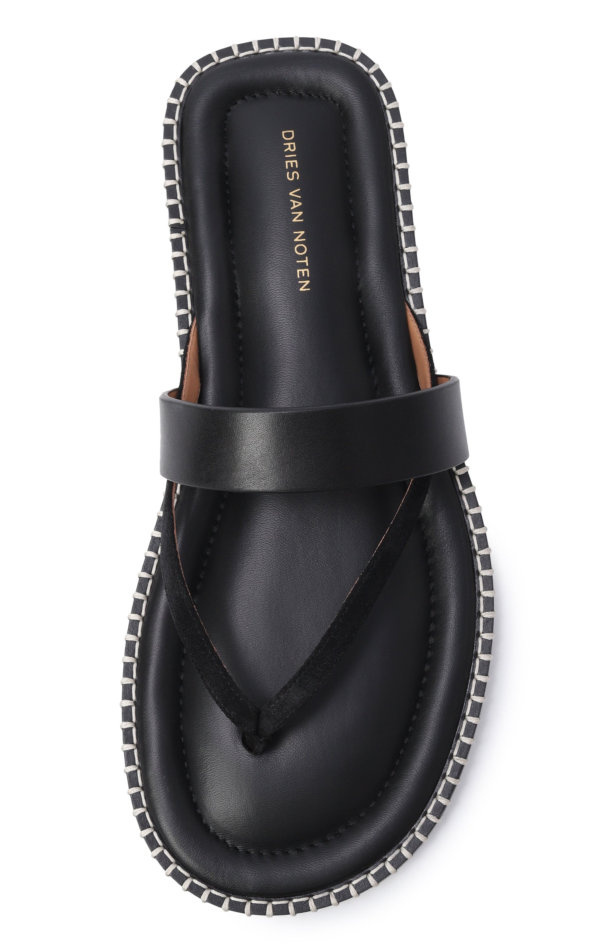 Кожаные шлепанцы DRIES VAN NOTEN, арт. 021738/0105, фото 5