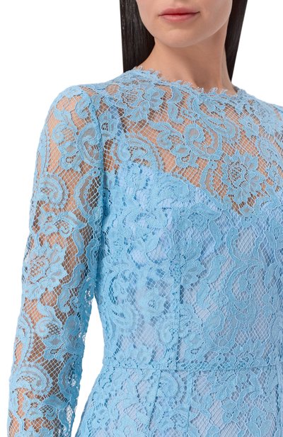 Платье из хлопка и вискозы DOLCE & GABBANA, арт. F6M0DT/ILMDR, фото 4