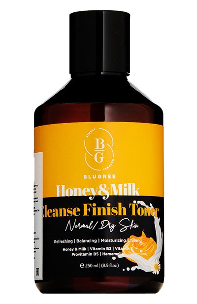 Очищающий тонер с медом и молоком для нормальной и сухой кожи (250ml) BLUGREE, арт. 8682983900434, фото 1