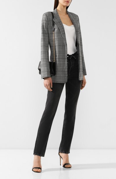 Шерстяной жакет PROENZA SCHOULER черно-белого цвета по цене 177000 руб., арт. R1932007-AW078, фото 2 Шерстяной жакет PROENZA SCHOULER, арт. R1932007-AW078, фото 2