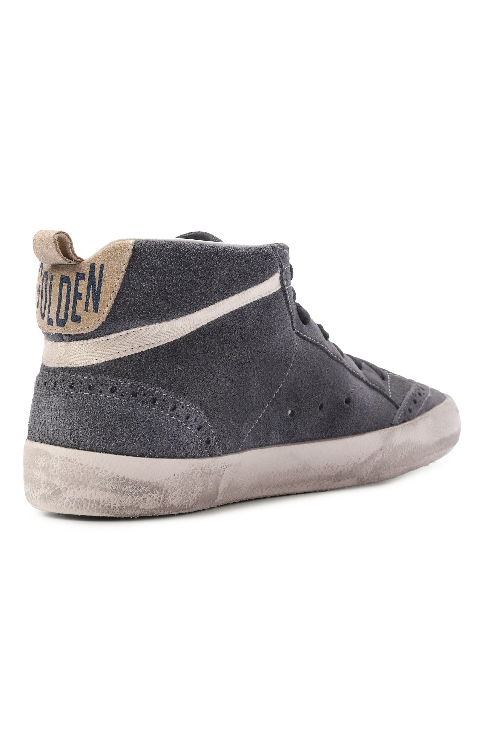Замшевые кеды mid star GOLDEN GOOSE DELUXE BRAND, арт. GWF00122.F007917, фото 5