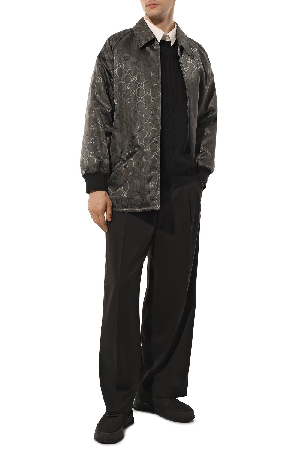 Куртка GUCCI темно-серого цвета по цене 216000 руб., арт. 654843 ZAEBN, фото 2 Куртка GUCCI, арт. 654843 ZAEBN, фото 2