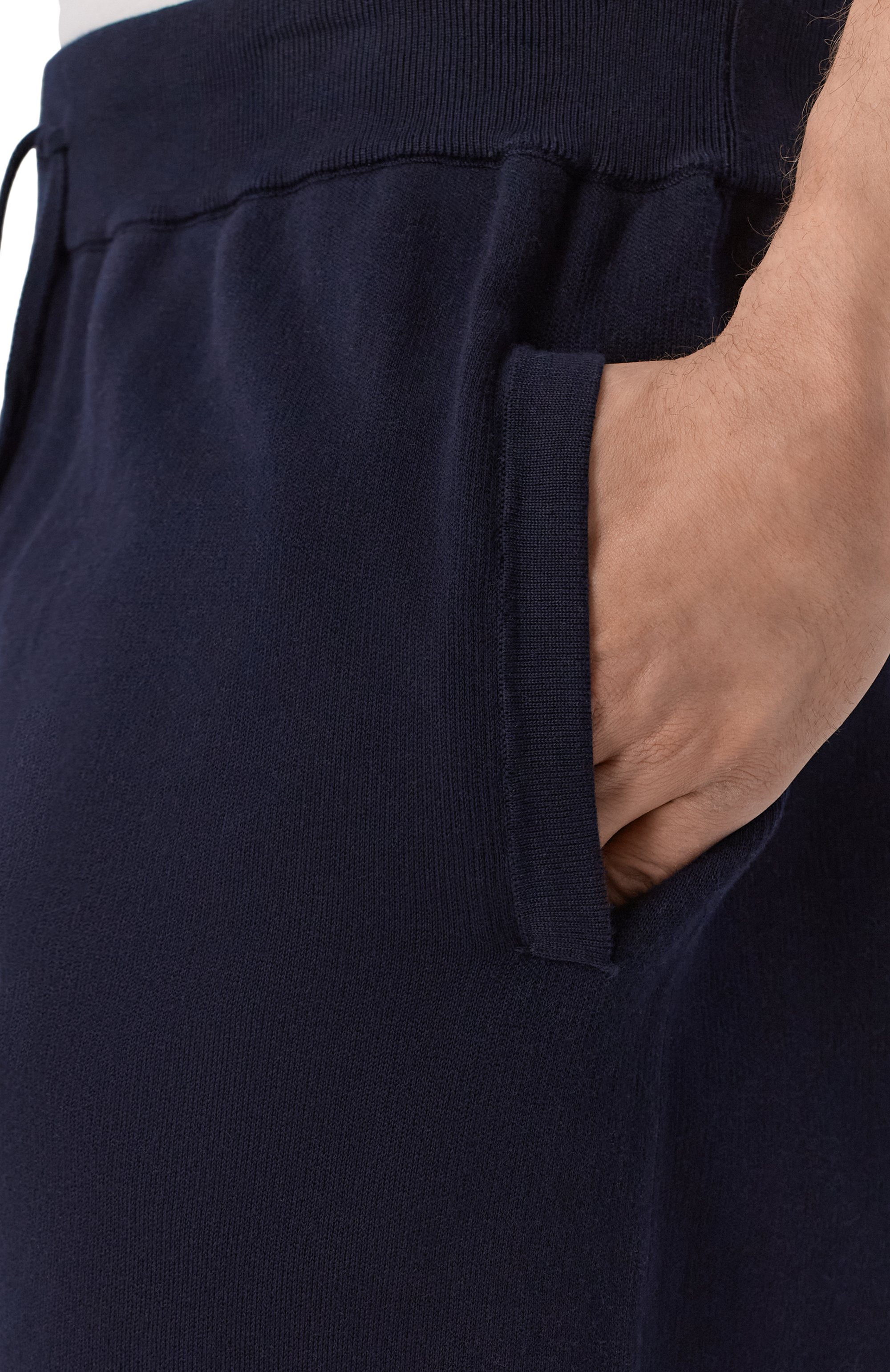 Хлопковые шорты ANDREA CAMPAGNA темно-синего цвета по цене 39950 руб., арт. M5426-8027, фото 5 Хлопковые шорты ANDREA CAMPAGNA, арт. M5426-8027, фото 5