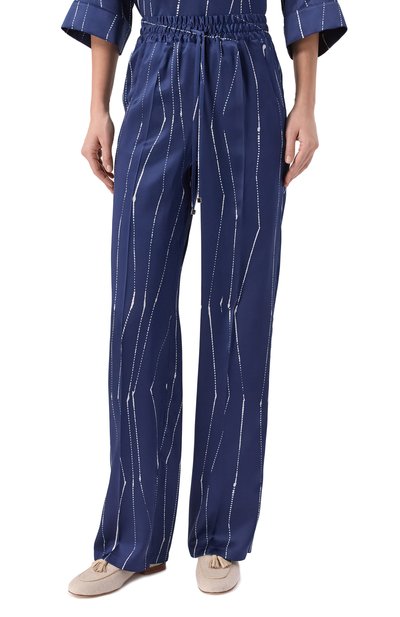 Атласные брюки KITON, арт. D48122K0873G03, фото 3