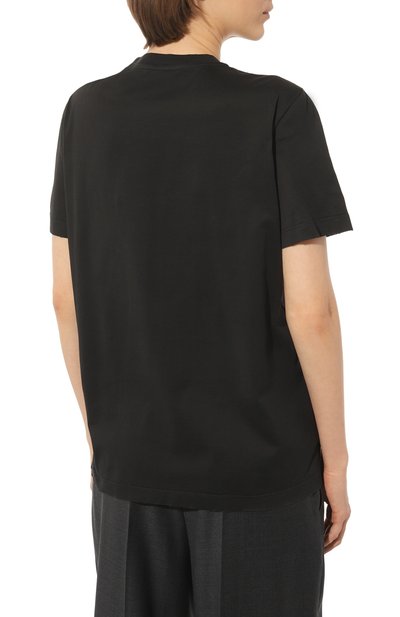 Хлопковая футболка PRADA, арт. 35838-1ZPM-F0632-161, фото 4