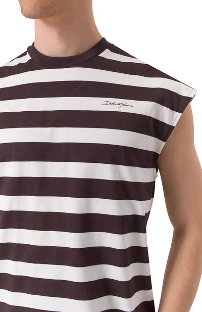 Хлопковая майка DOLCE & GABBANA, арт. G8SJ9T/II7HH, фото 5