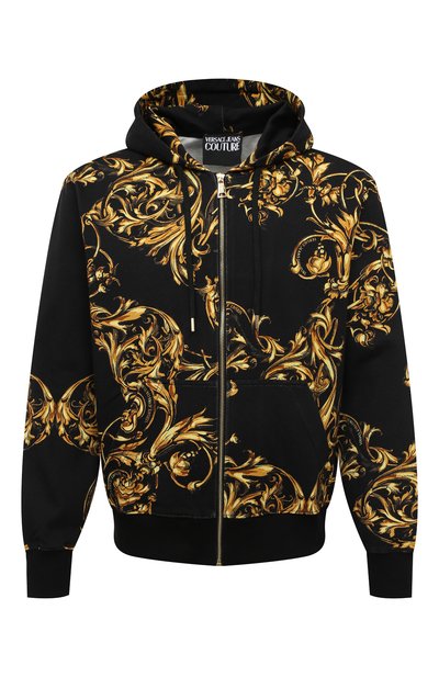 Хлопковая толстовка VERSACE JEANS COUTURE, арт. 72GAI3Z0-72UP301 REG PRINT GARLAND FELPA PRINT GAR, фото 1