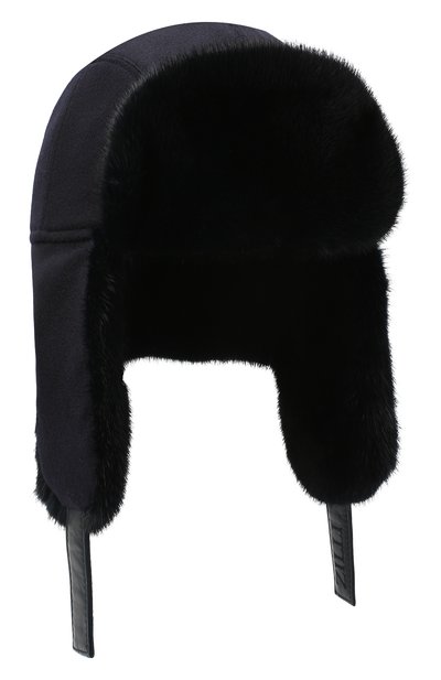 Шапка-ушанка с отделкой из меха норки ZILLI, арт. MHQ-0RS00-30337/1001, фото 1