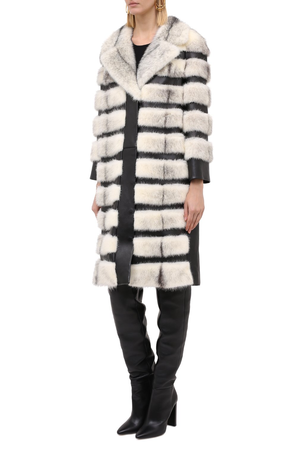 Шуба из меха норки SAINT LAURENT, арт. 626426/Y7XH2, фото 4