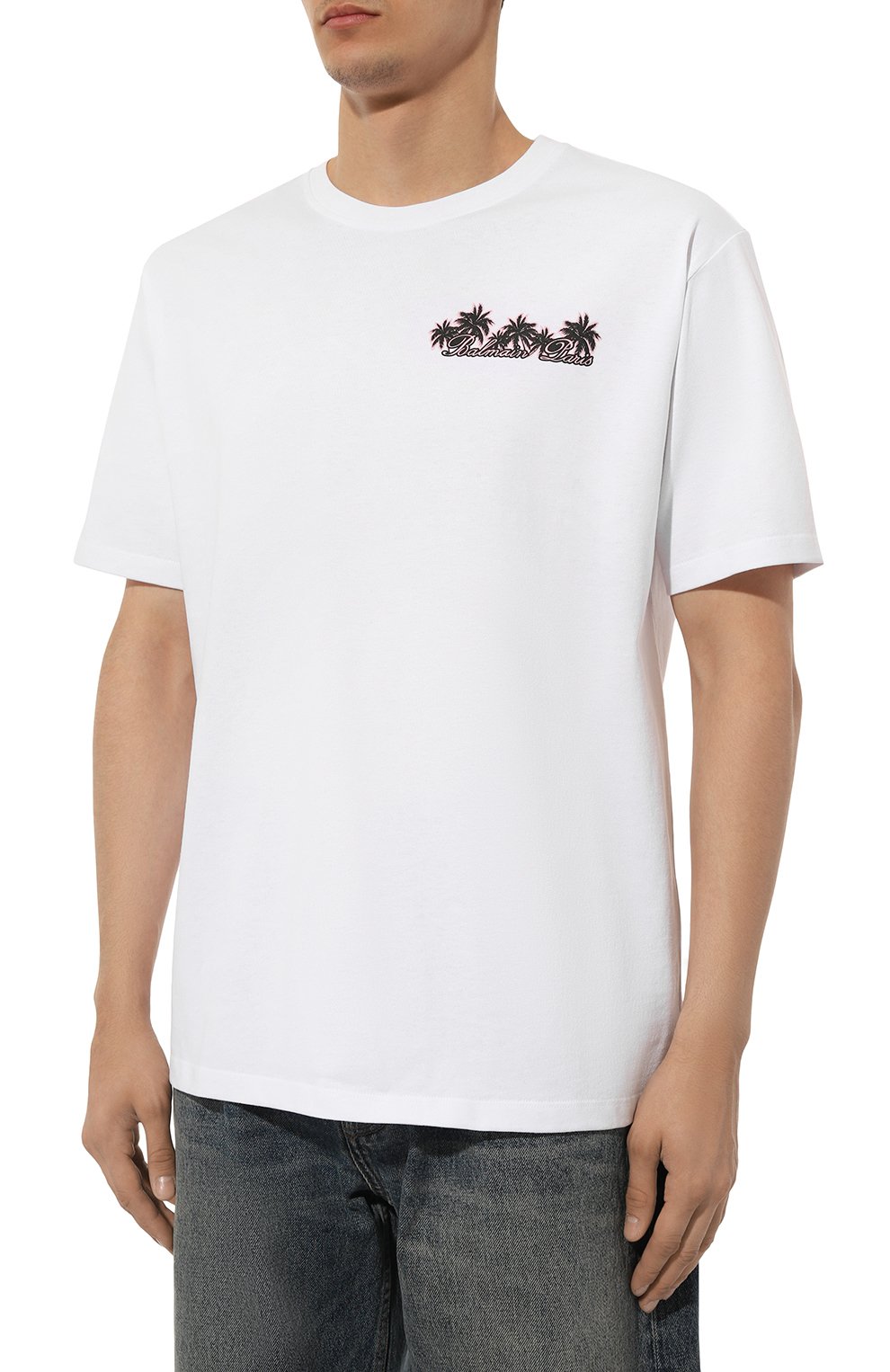 Хлопковая футболка BALMAIN, арт. DH1EG000/GD82, фото 3