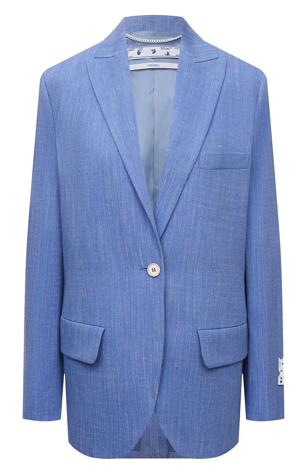 Жакет изо льна и вискозы OFF-WHITE, арт. 0WEF064S21FAB001, фото 1