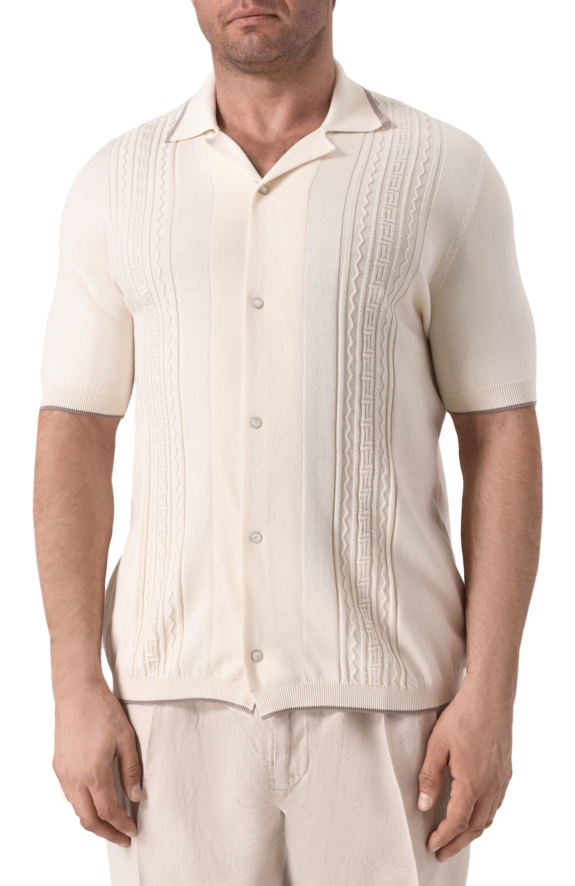 Хлопковая рубашка BRUNELLO CUCINELLI, арт. M29203415, фото 3