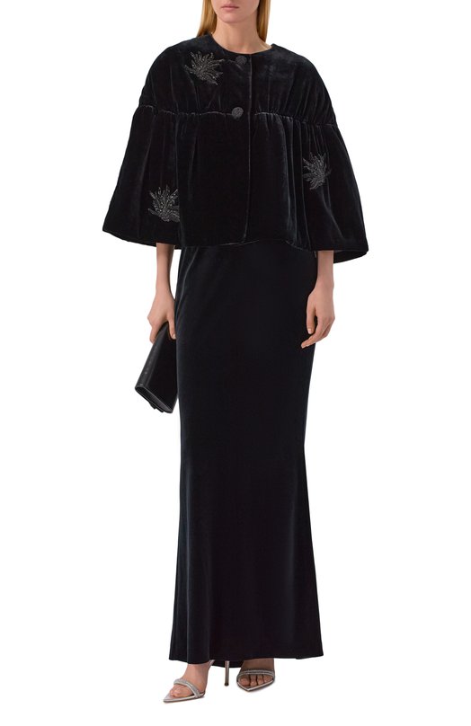 Бархатная юбка YANINA T-3186 Чёрный  T-3186 Фото 2