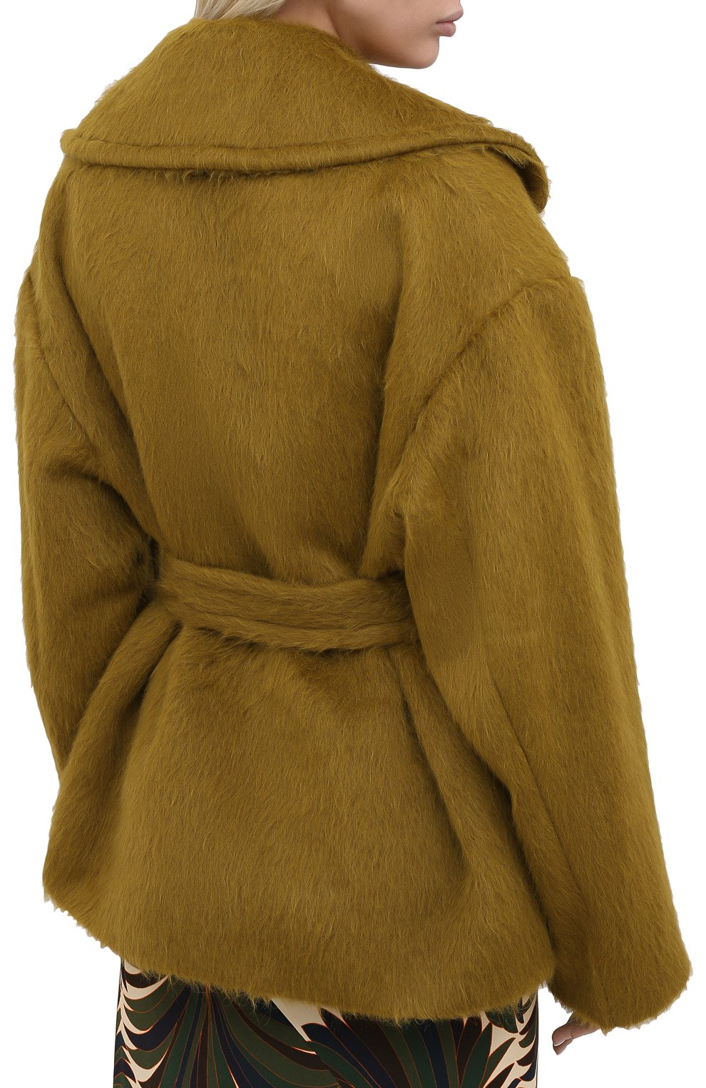Шерстяное пальто DRIES VAN NOTEN зеленого цвета по цене 164000 руб., арт. 202-10261-1261, фото 5 Шерстяное пальто DRIES VAN NOTEN, арт. 202-10261-1261, фото 5