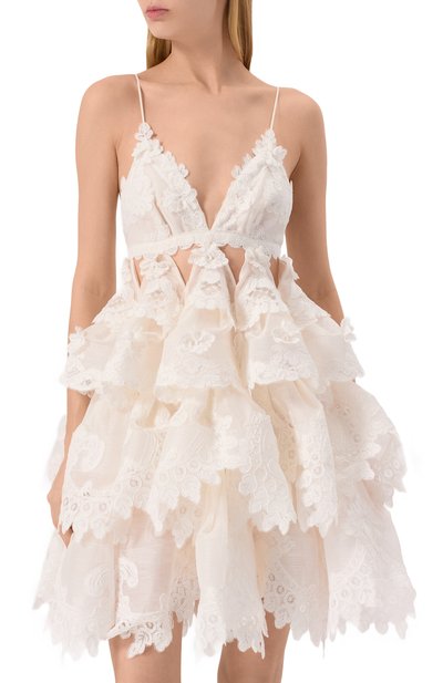 Платье изо льна и шелка ZIMMERMANN, арт. 2387DR251, фото 3