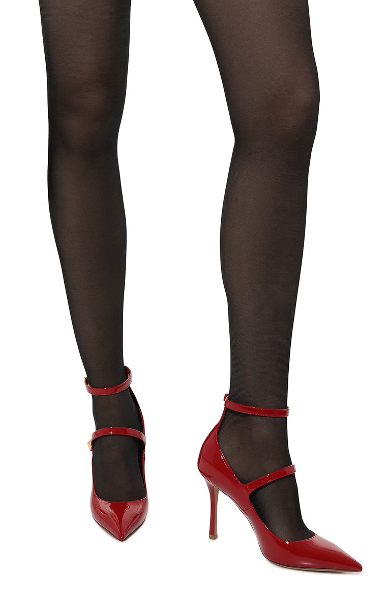 Женские кожаные туфли tiptoe VALENTINO красного цвета, арт. 2W2S0GM5/ERU | Фото 3 (Материал внутренний: Натуральная кожа; Каблук высота: Высокий; Подошва: Плоская; Каблук тип: Шпилька; Материал внешний: Натуральная кожа)