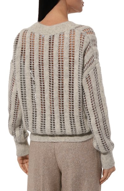 Шерстяной пуловер BRUNELLO CUCINELLI, арт. MCM510612P, фото 4