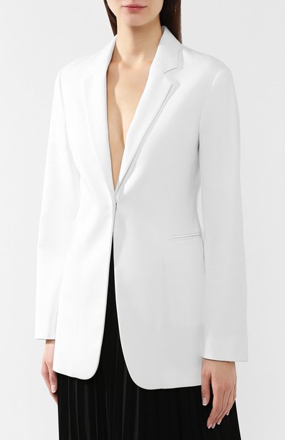 Жакет из смеси вискозы и хлопка VICTORIA BECKHAM, арт. JK STR 5812B MSS19 C0TT0N TAIL0RING, фото 3