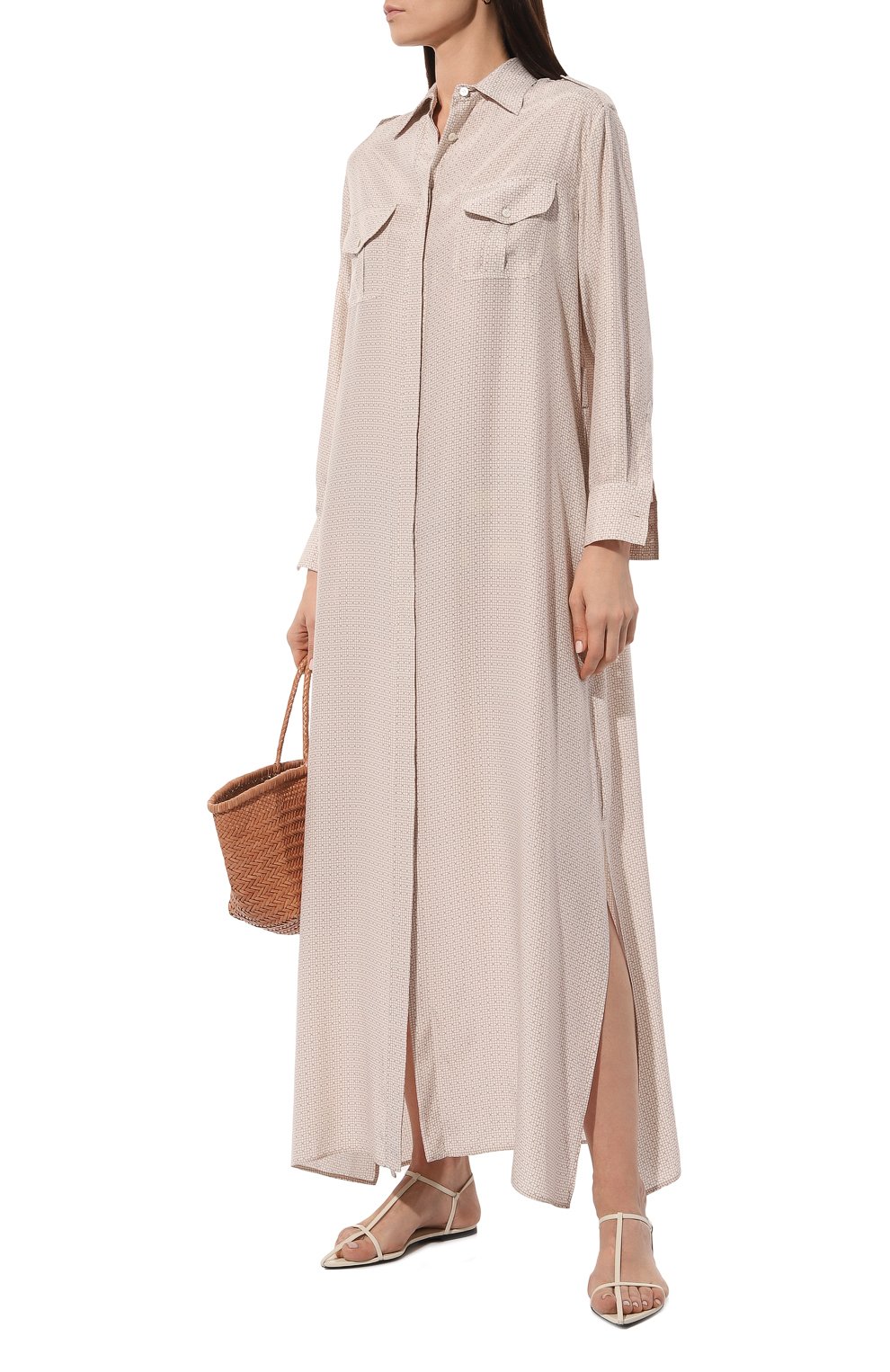 Атласное платье KITON, арт. D47H321K0978C_D47T321K0978C_D47Z321K0978C, фото 2