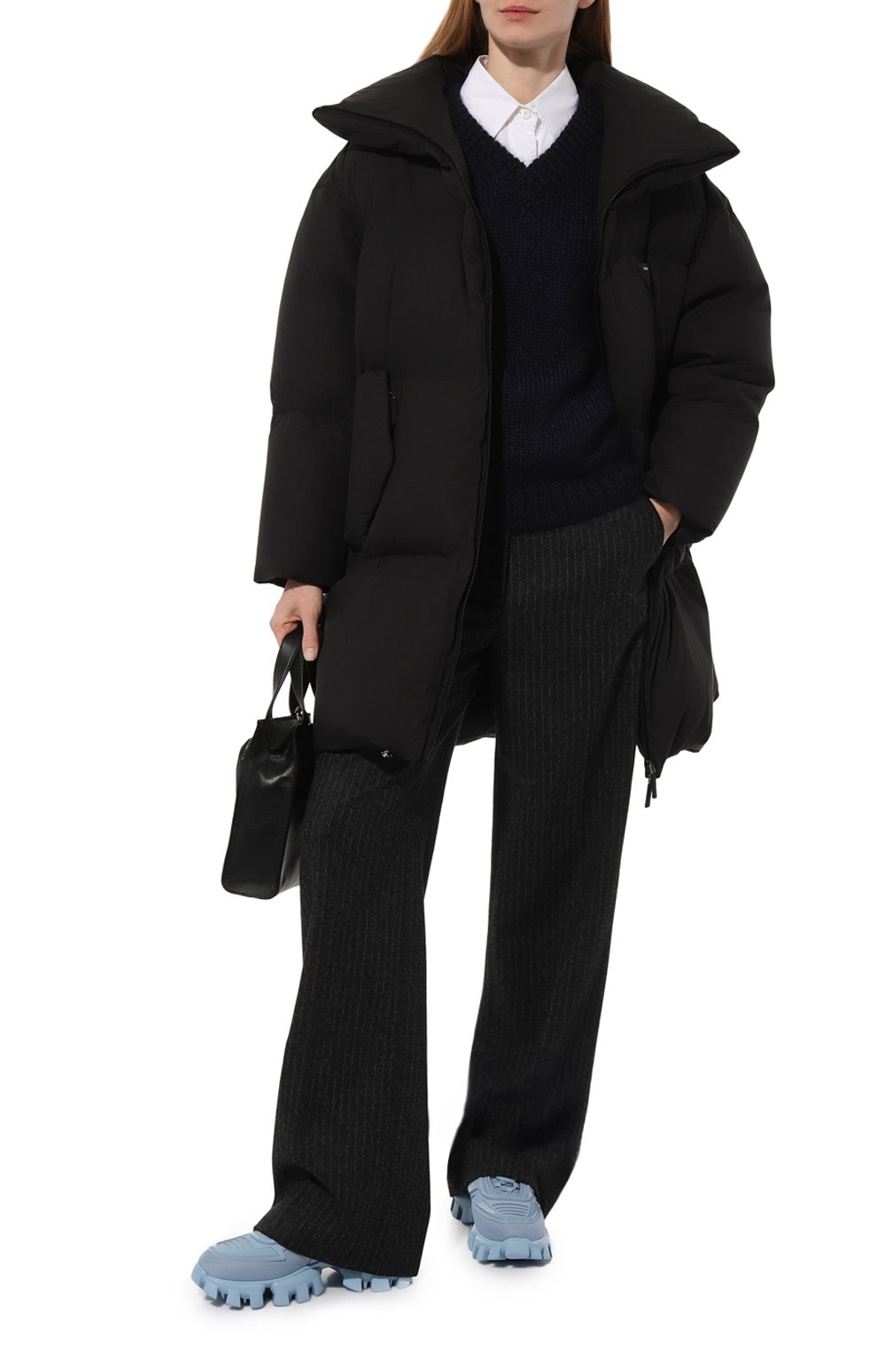 Хлопковый пуховик PRADA черного цвета по цене 250000 руб., арт. 291975-1ZB4-F0002-212, фото 2 Хлопковый пуховик PRADA, арт. 291975-1ZB4-F0002-212, фото 2