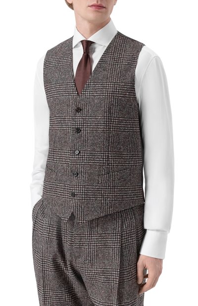 Жилет из шелка и шерсти DOLCE & GABBANA, арт. G702UT/FQMKD, фото 3