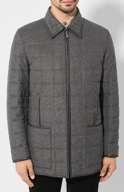 Куртка из смеси шелка и шерсти ZILLI темно-серого цвета по цене 1090000 руб., арт. MAS-IF0X0-30291/0004, фото 3 Куртка из смеси шелка и шерсти ZILLI, арт. MAS-IF0X0-30291/0004, фото 3