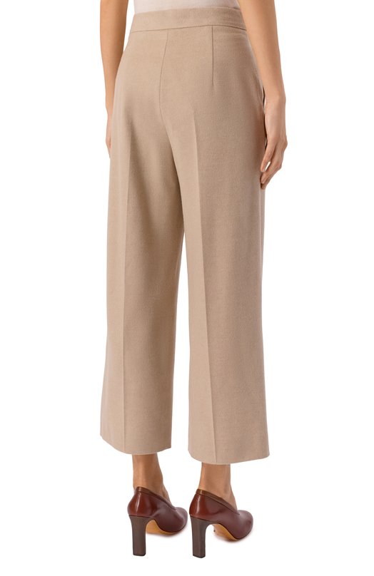 Шерстяные брюки Max Mara Studio MARENG0 Бежевый  MARENG0 Фото 4