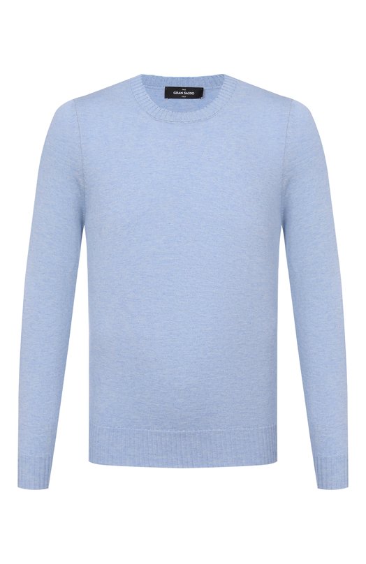 Джемпер из хлопка и кашемира Gran Sasso 57167/23216 Голубой 57167/23216
