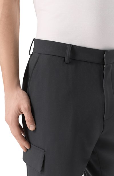 Брюки-карго из вискозы и шерсти BOSS, арт. 50535069, фото 5