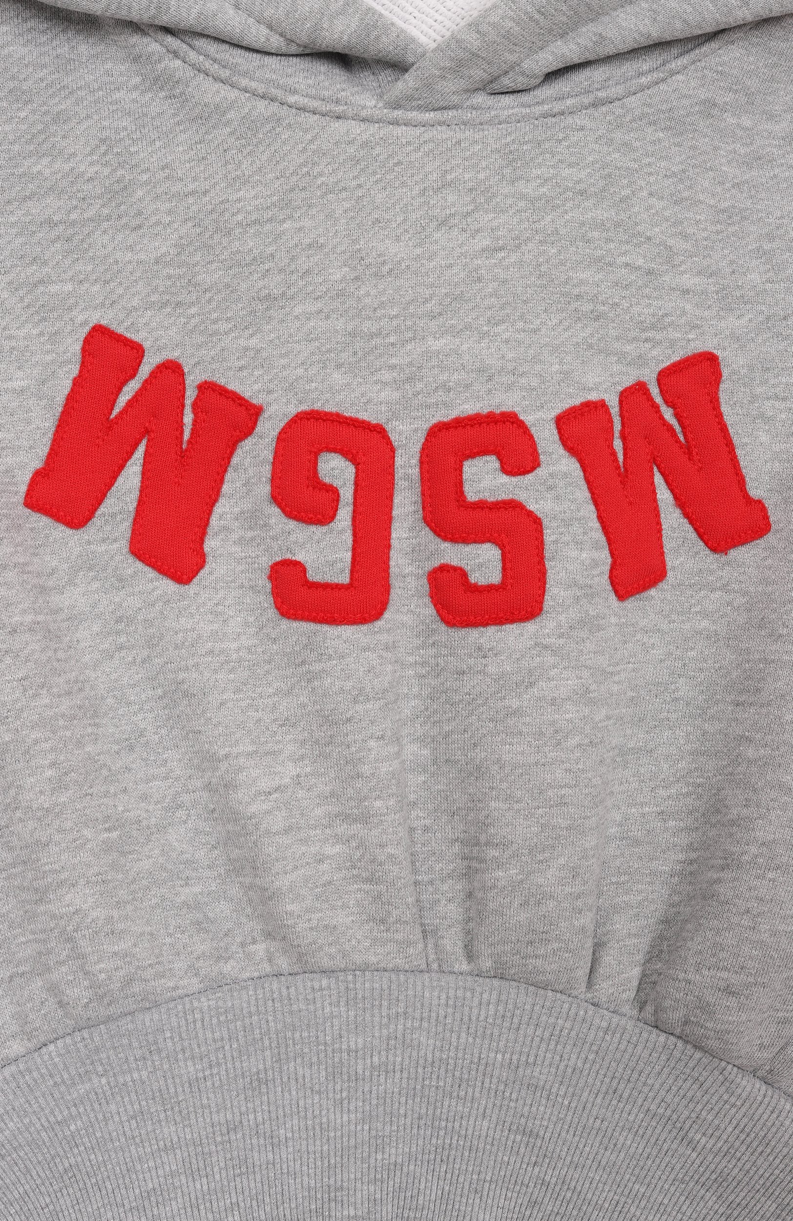 Хлопковое худи MSGM KIDS, арт. F6MSJGHS150, фото 3