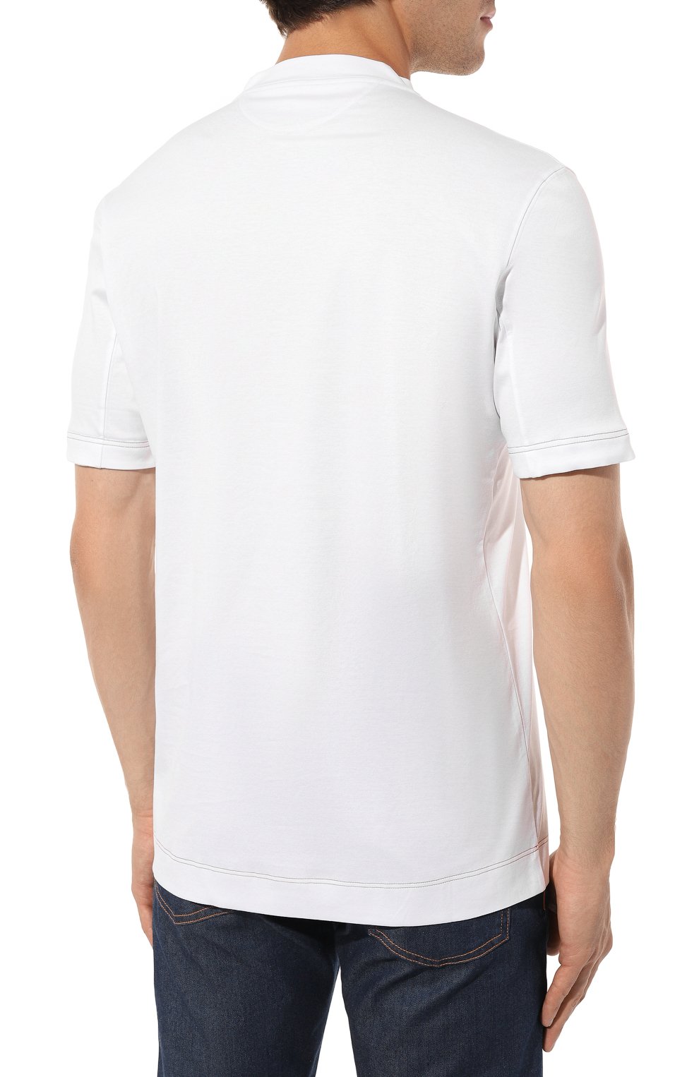 Хлопковая футболка BRUNELLO CUCINELLI, арт. M0T618442P, фото 4