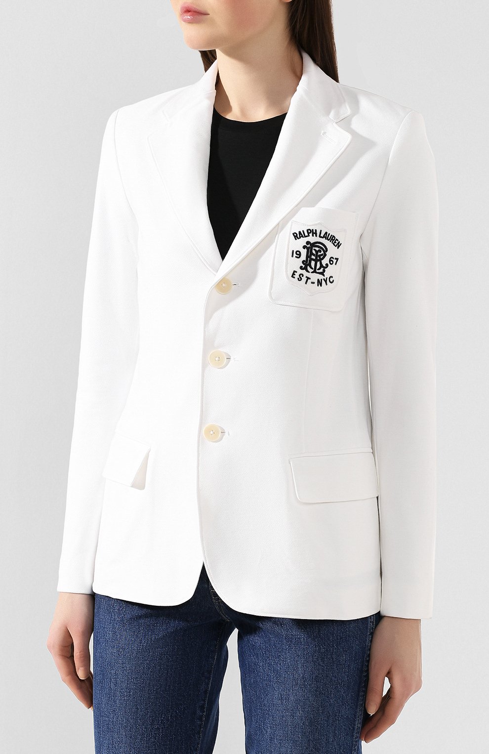 Хлопковый жакет POLO RALPH LAUREN, арт. 211783913, фото 3