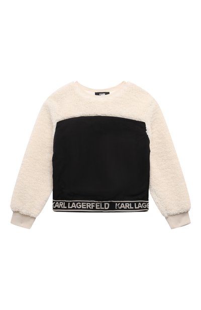 Комбинированный свитшот KARL LAGERFELD KIDS, арт. Z30223