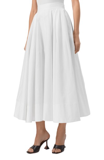 Хлопковая юбка THE ANDAMANE белого цвета по цене 54100 руб., арт. TM170367B/TNC164, фото 3 Хлопковая юбка THE ANDAMANE, арт. TM170367B/TNC164, фото 3