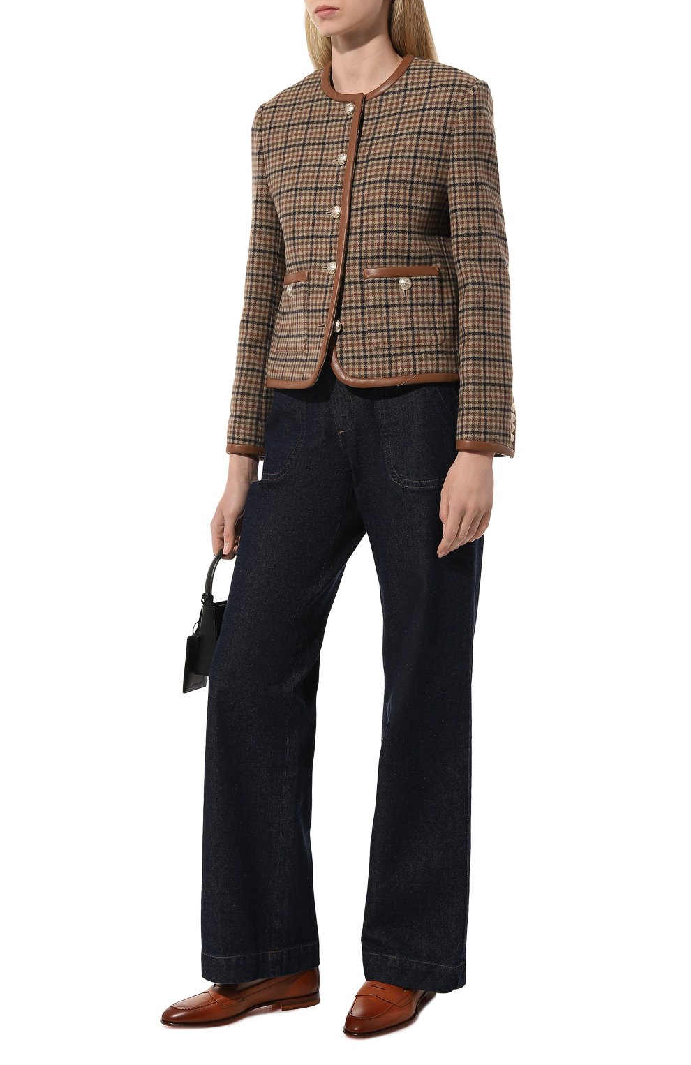 Кожаные пенни-лоферы SANTONI, арт. WUSF59962HAFSSW6C50, фото 2