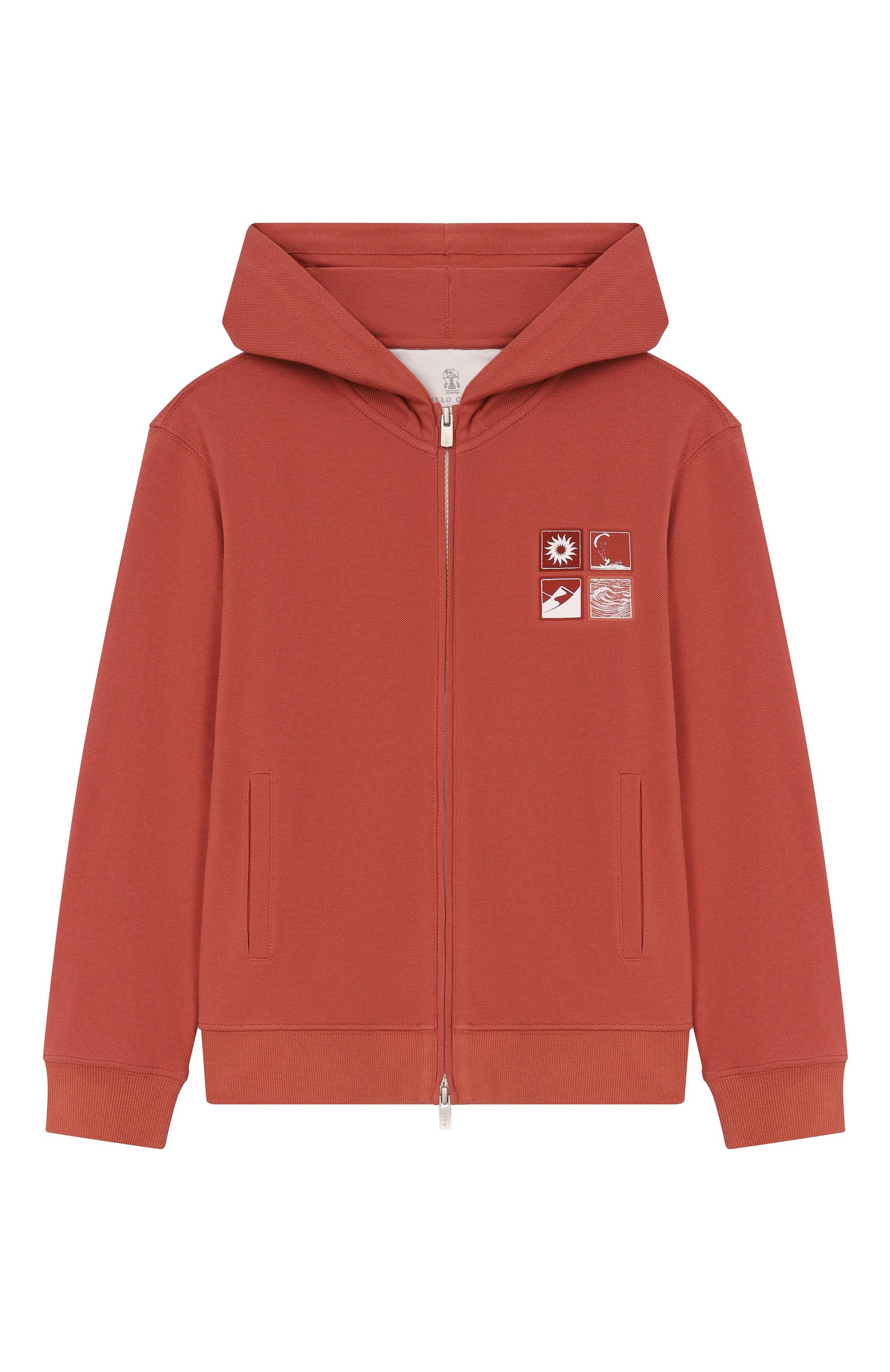 Хлопковая толстовка BRUNELLO CUCINELLI, арт. BE854E507C, фото 1