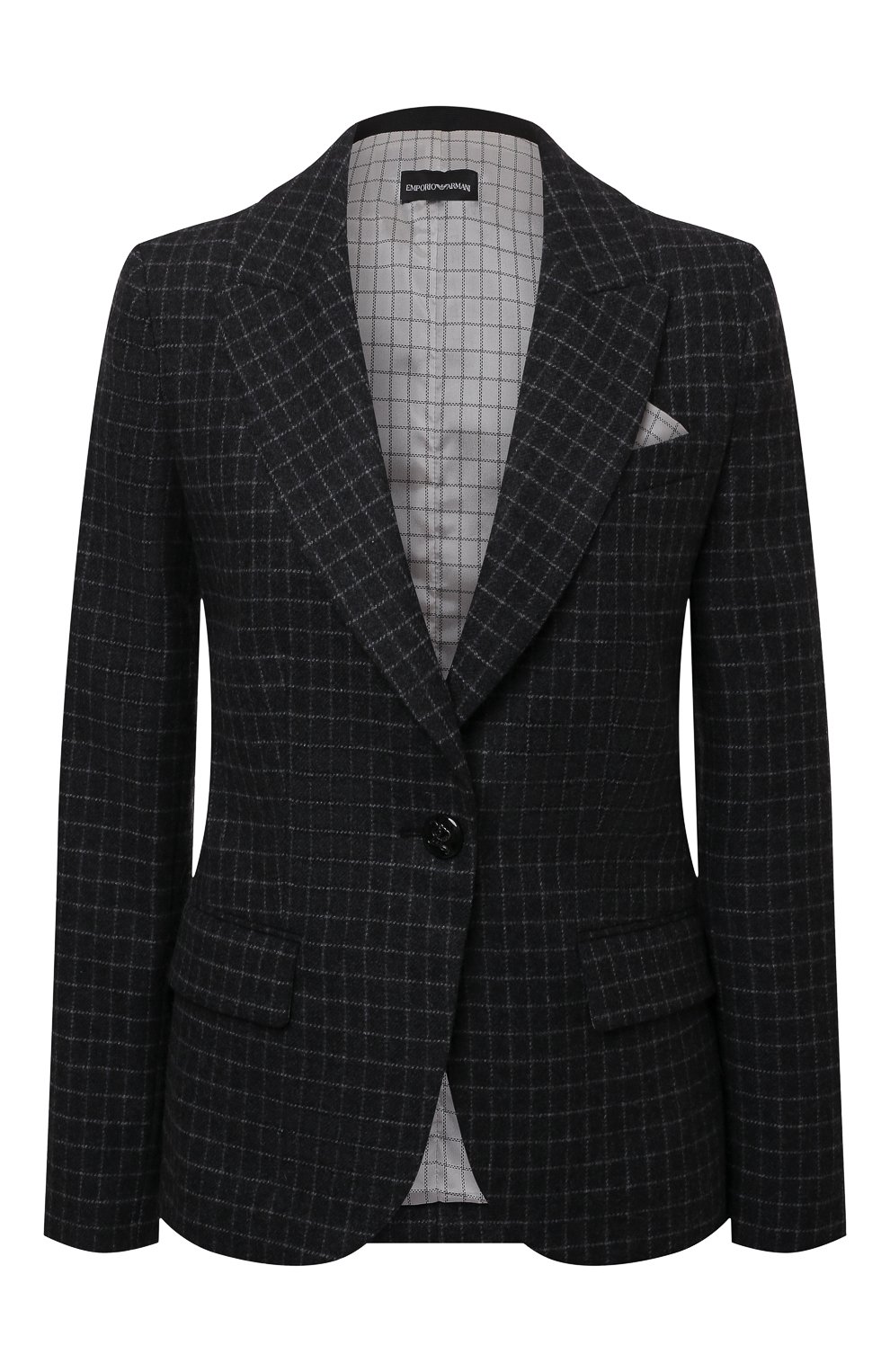 Жакет EMPORIO ARMANI серого цвета по цене 66700 руб., арт. 6K2G76/2N9AZ, фото 1 Жакет EMPORIO ARMANI, арт. 6K2G76/2N9AZ, фото 1