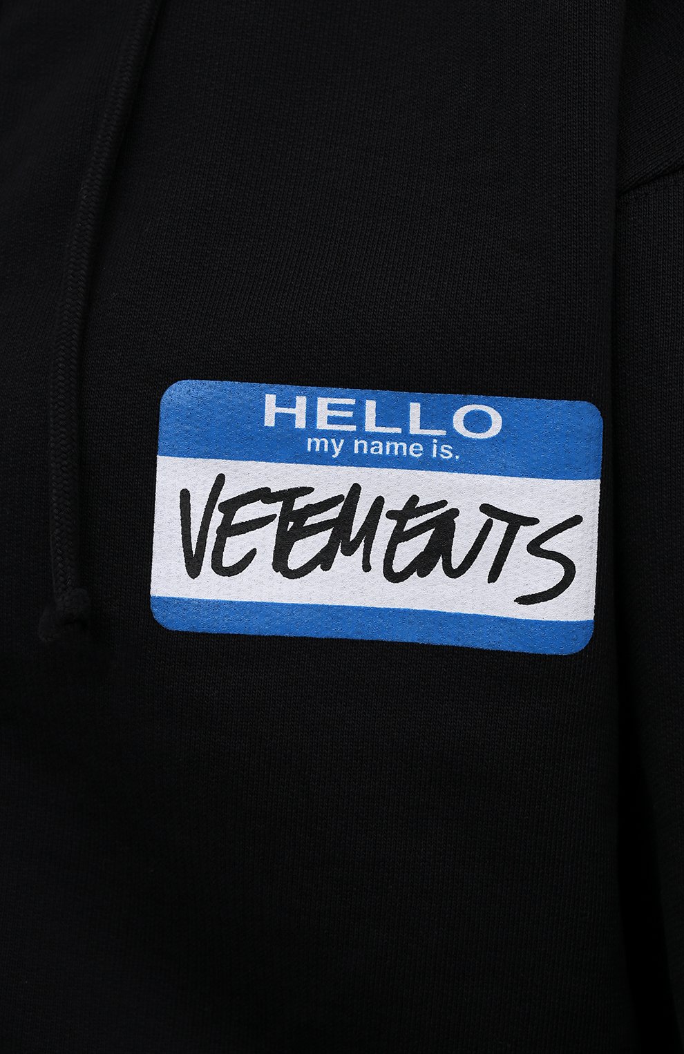 Хлопковый кардиган VETEMENTS черного цвета по цене 69300 руб., арт. UA52TR780B 1601/W, фото 5 Хлопковый кардиган VETEMENTS, арт. UA52TR780B 1601/W, фото 5