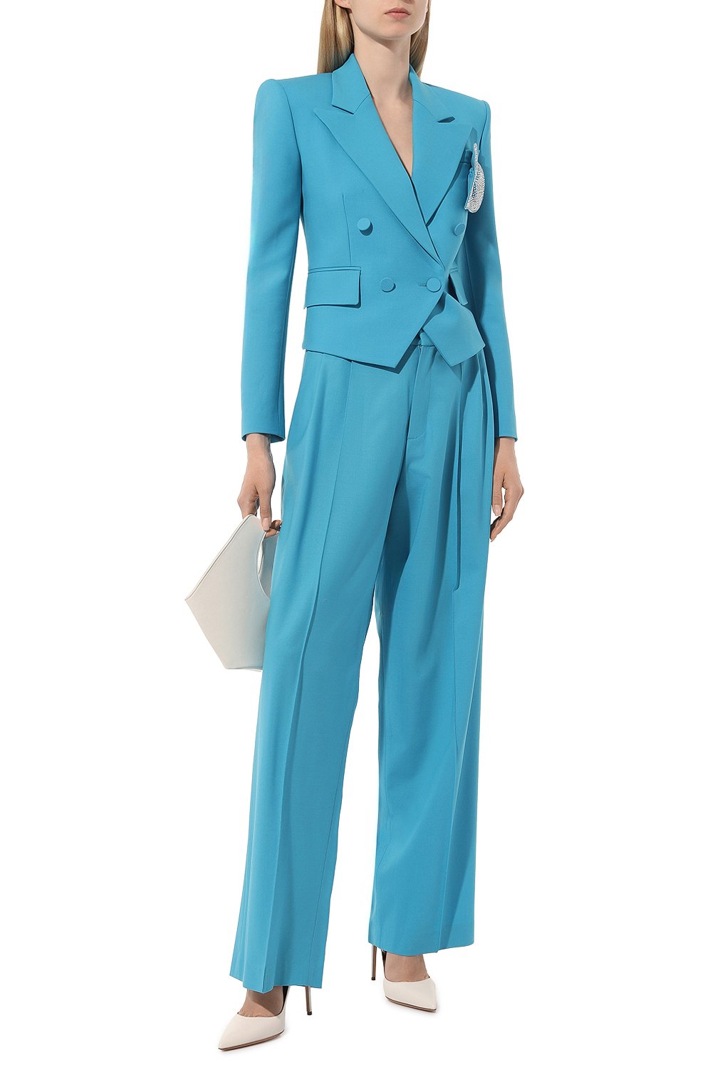 Кожаные туфли bow tie AQUAZZURA, арт. DENHIGP0-NAP-FFF, фото 2