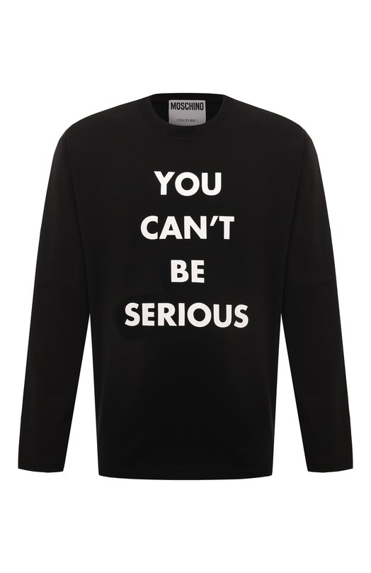 

Хлопковый лонгслив Moschino, Чёрный