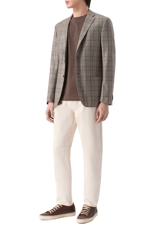 Джинсы Leisure fit Brunello Cucinelli M237UX1290 Кремовый  M237UX1290 Фото 2