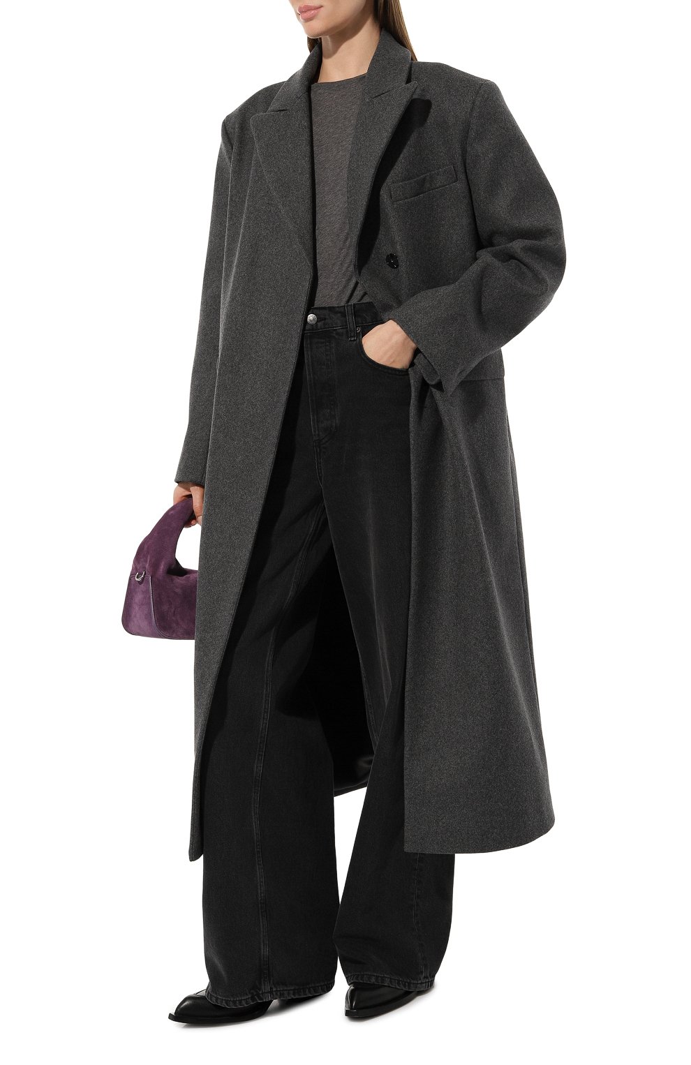 Хлопковая футболка IRO серого цвета по цене 18100 руб., арт. WP19F0RTUNA, фото 2 Хлопковая футболка IRO, арт. WP19F0RTUNA, фото 2